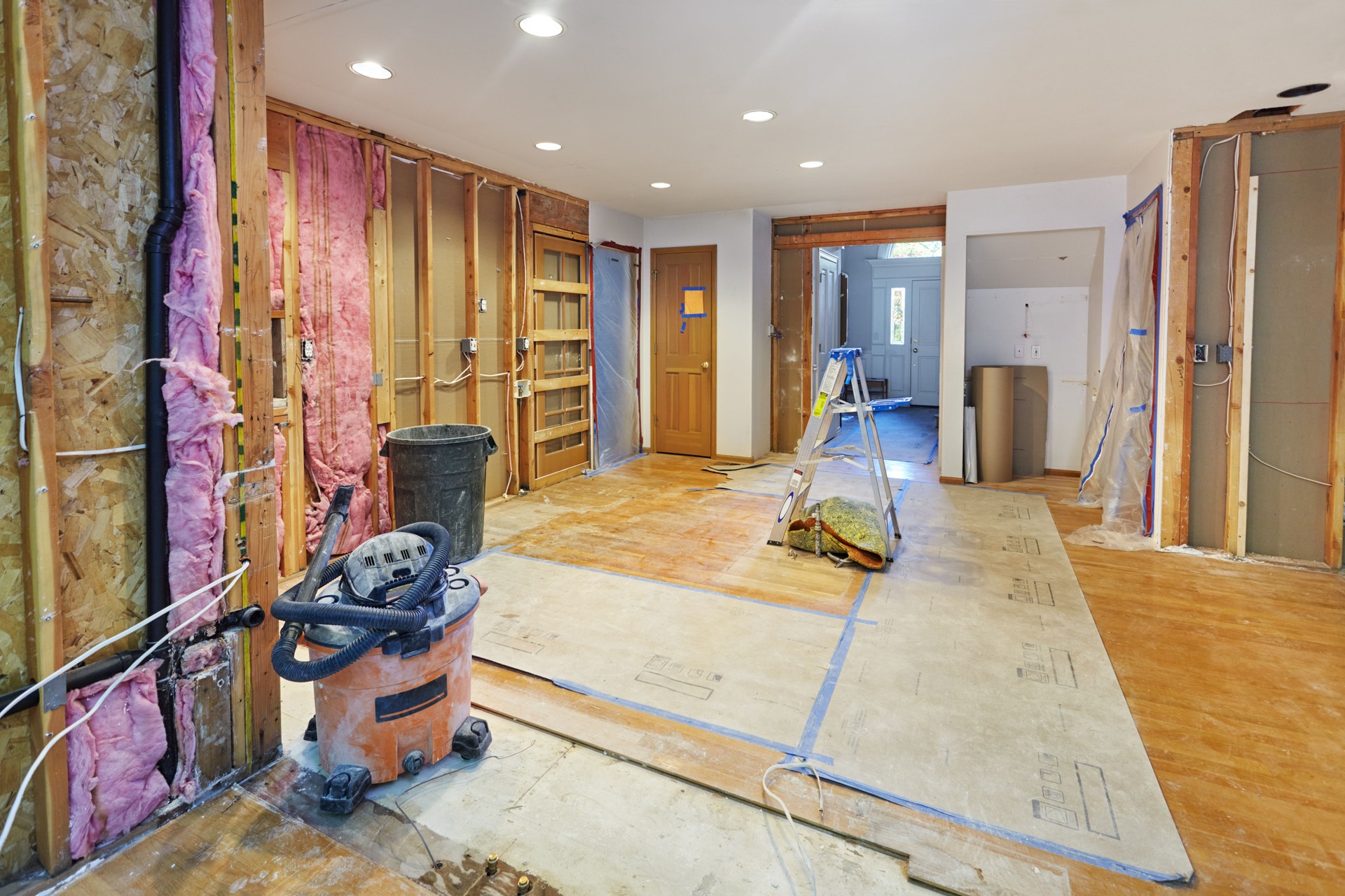 Tearing out the old kitchen